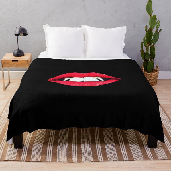 Item preview, Vampire Fangs Design for Halloween or Any time with Black Background designed and sold by Cat Doss.