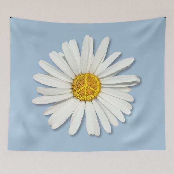 Item preview, Daisy Flower of Inner Peace - Symbol Sign - MOD Real - Pale Denim Blue  designed and sold by 26-Characters.