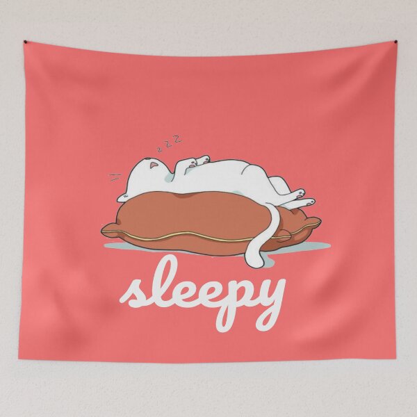 Item preview, Sleepy cat, cat ,kitty, sleeping cat designed and sold by Toothless-3377.