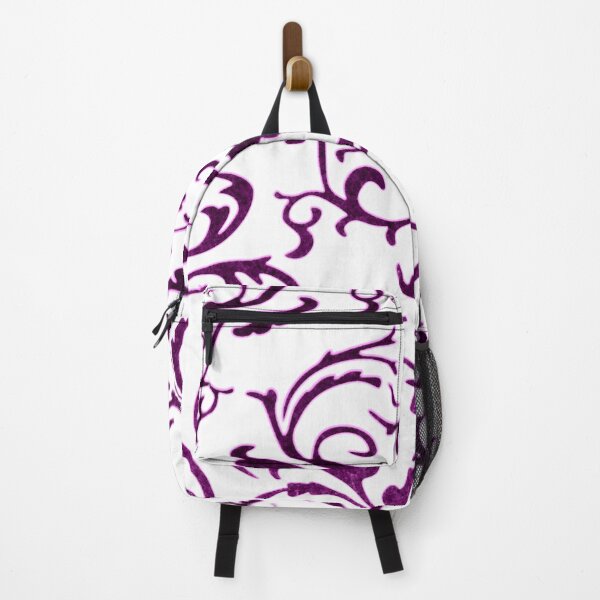 Item preview, ARABIATA 6 purple white patterns Morocco Essaouira flowers leaves design arabesques volutes decor designed and sold by dragonemma.
