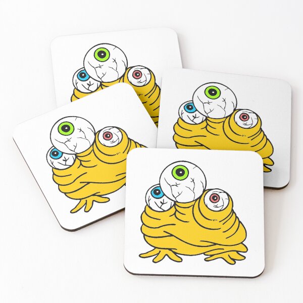 Item preview, Mutant Alien Monster - Halloween Stickers - 3 Eyes / Yellow / Creepy designed and sold by laptop-sticker.
