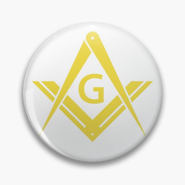 Item preview, Freemason Gold Square & Compass White Background Masonic designed and sold by MasterMasonMade.