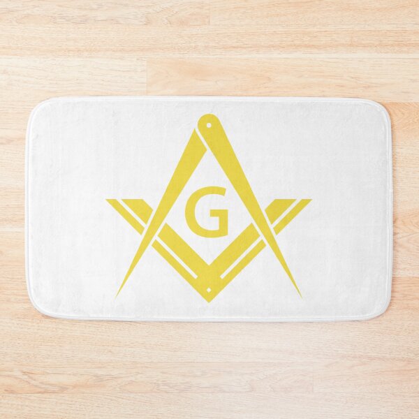 Item preview, Freemason Gold Square & Compass White Background Masonic designed and sold by MasterMasonMade.