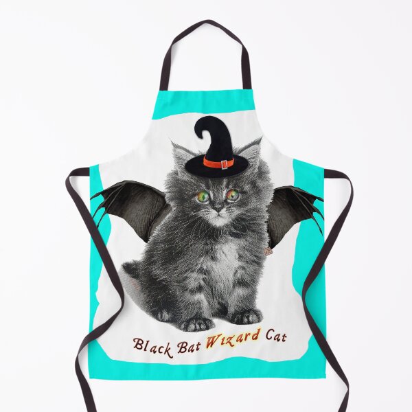 Item preview, Black BAT Wizard Cat - Rainbow Eyes (By AliceCCI) designed and sold by VanyssaGraphics.