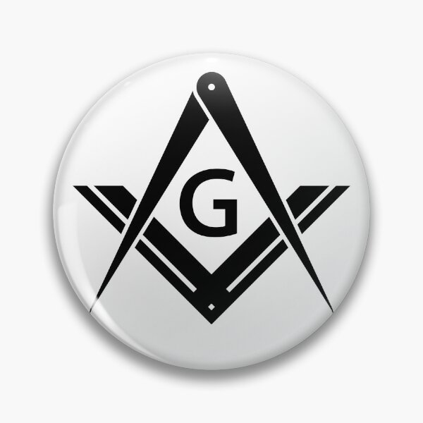 Item preview, Freemason Black Square & Compass White Background Masonic designed and sold by MasterMasonMade.
