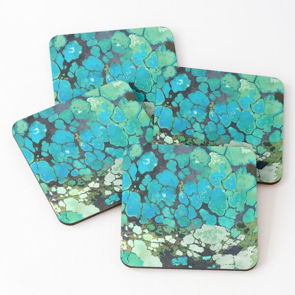 Item preview, Blue Turquoise Natural Stone Print designed and sold by AndreaHelmArt.