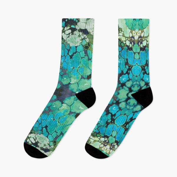 Item preview, Blue Turquoise Natural Stone Print designed and sold by AndreaHelmArt.