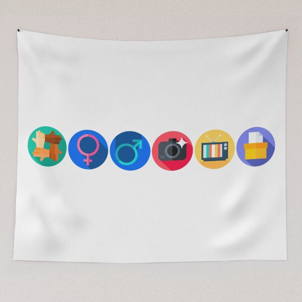 Item preview, Person, Woman, Man, Camera, TV, Vote designed and sold by NessiCreates.
