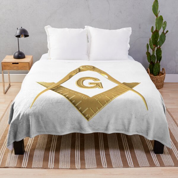 Item preview, Freemason Gold Square & Compass White Background Masonic designed and sold by MasterMasonMade.