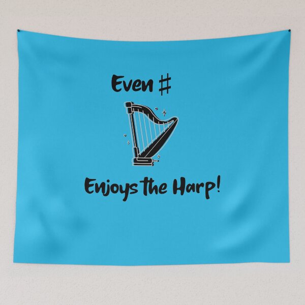Item preview, Even Sharp Enjoys the Harp! Music Band Orchestra Piano designed and sold by musicmusicpin.