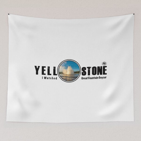 Item preview, I Watched Great Fountain Geyser, Yellowstone National Park - geyser designed and sold by SmyrnaBuffalo.