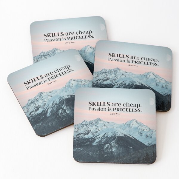 Item preview, Skills Are Cheap, Passion Is Priceless | Gary Vee | Photography designed and sold by KauzSL.
