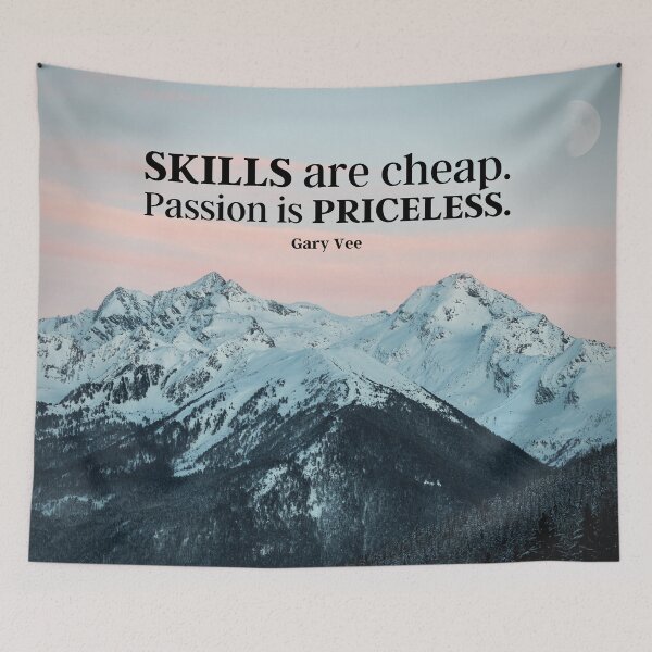 Item preview, Skills Are Cheap, Passion Is Priceless | Gary Vee | Photography designed and sold by KauzSL.
