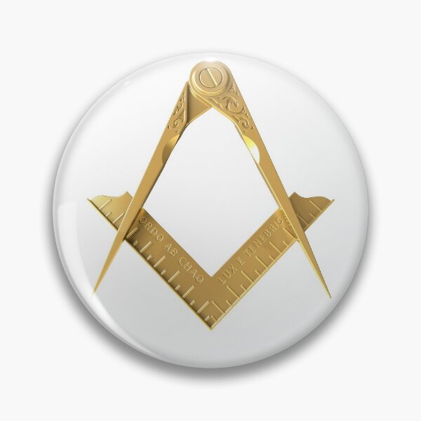 Item preview, Freemason Gold Square & Compass White Background Masonic designed and sold by MasterMasonMade.