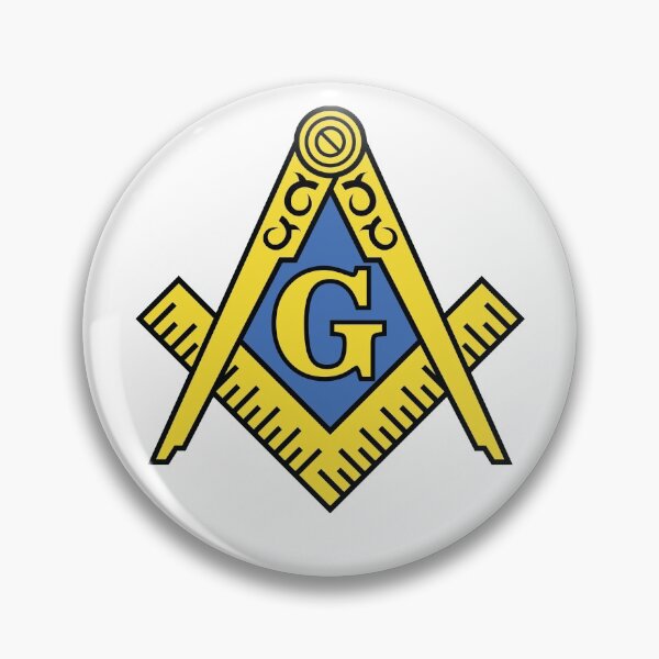 Item preview, Freemason Gold Square & Compass White Background Masonic designed and sold by MasterMasonMade.