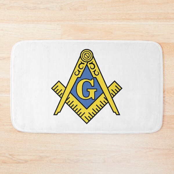 Item preview, Freemason Gold Square & Compass White Background Masonic designed and sold by MasterMasonMade.
