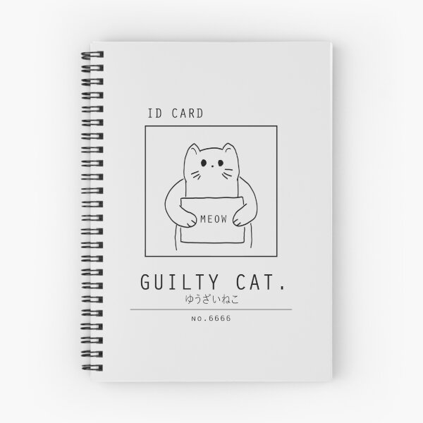 Item preview, Kawaii "Guilty Cat" Minimalist/Simple Art designed and sold by Neroaida.