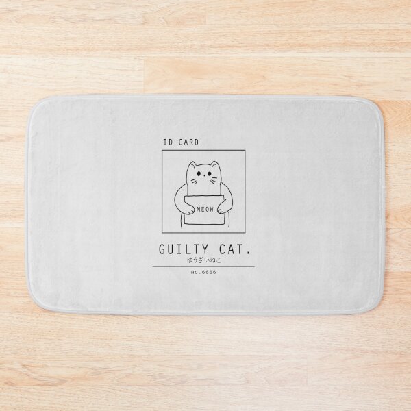 Item preview, Kawaii "Guilty Cat" Minimalist/Simple Art designed and sold by Neroaida.