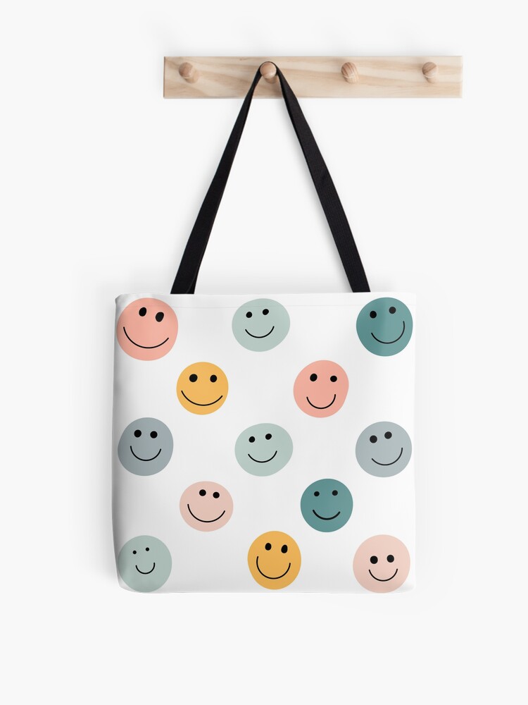 Pastel Happy Face Wholesale Tote Bag for Women