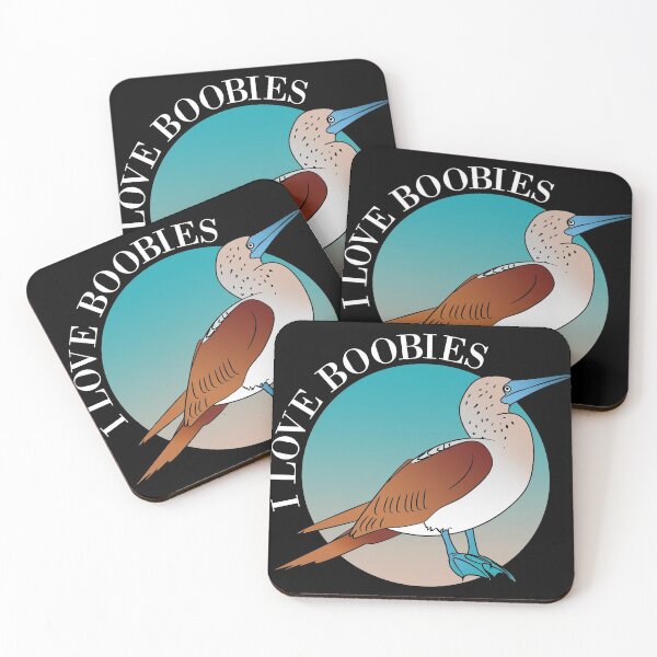 Item preview, Funny I Love Boobies Gift design for Birdwatchers print designed and sold by Lisbob.