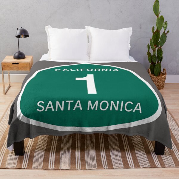 Item preview, Highway 1 Sign: Santa Monica, California designed and sold by milesmoriarty.