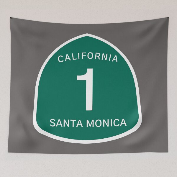 Item preview, Highway 1 Sign: Santa Monica, California designed and sold by milesmoriarty.
