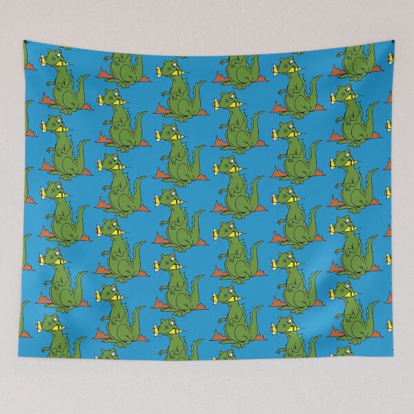 Item preview, Dinosaur Alien Monster - Halloween Stickers - Cute / Creepy / Retro 90s designed and sold by laptop-sticker.