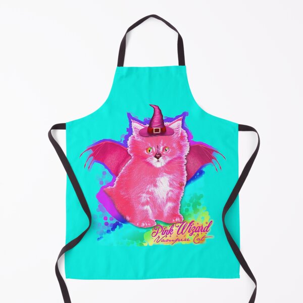 Item preview, Pink VAMPIRE Wizard Cat - Rainbow Eyes (By AliceCCI) designed and sold by VanyssaGraphics.