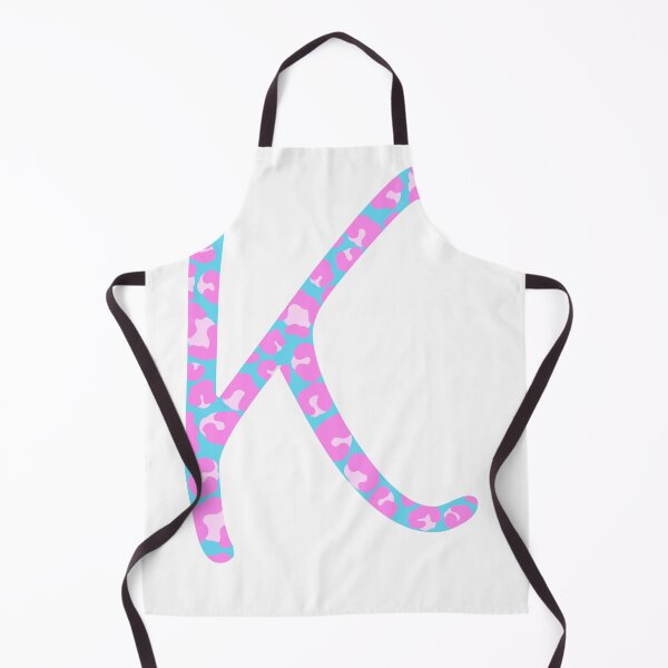 Item preview, K Initial Animal Print Cheetah Print Pink And Blue designed and sold by forfun-art.