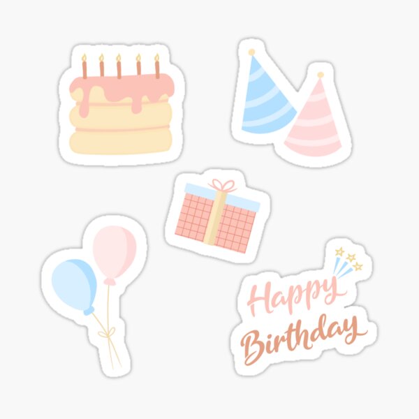 Cute Happy Birthday Sticker