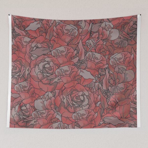 Item preview, Faded Red Lisianthus Ink Flower  designed and sold by CiuriTee.