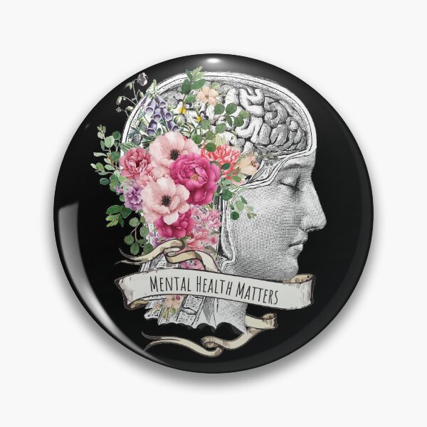 Item preview, Rosas florales salud mental importa la psicología del cerebro designed and sold by Collagedream.