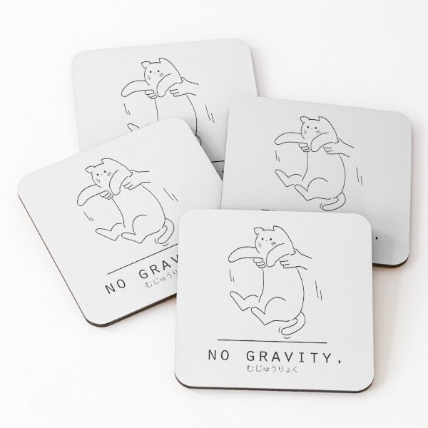 Item preview, No Gravity Kawaii Cat Minimalist/Simple Art designed and sold by Neroaida.
