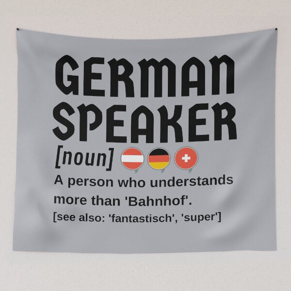 Item preview, German Speaker Deutsch Bahnhof Definition designed and sold by Time4German.