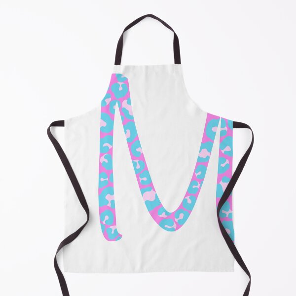 Item preview, M Initial Animal Print Cheetah Print Pink And Blue designed and sold by forfun-art.