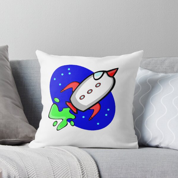 Item preview, Retro 90s Cartoon Spaceship - Space Travel / Aliens - Stickers designed and sold by laptop-sticker.