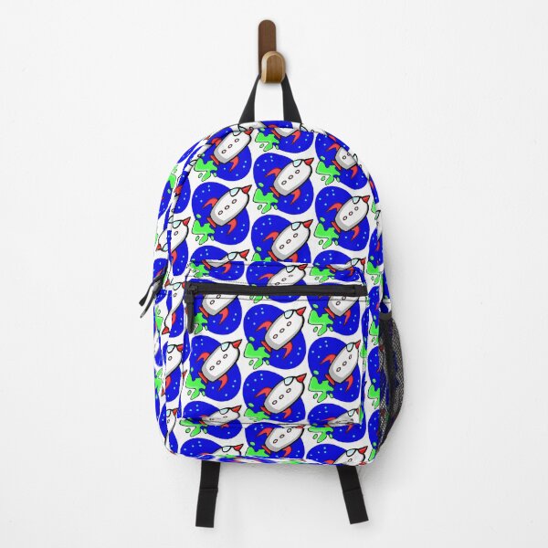 Item preview, Retro 90s Cartoon Spaceship - Space Travel / Aliens - Stickers designed and sold by laptop-sticker.