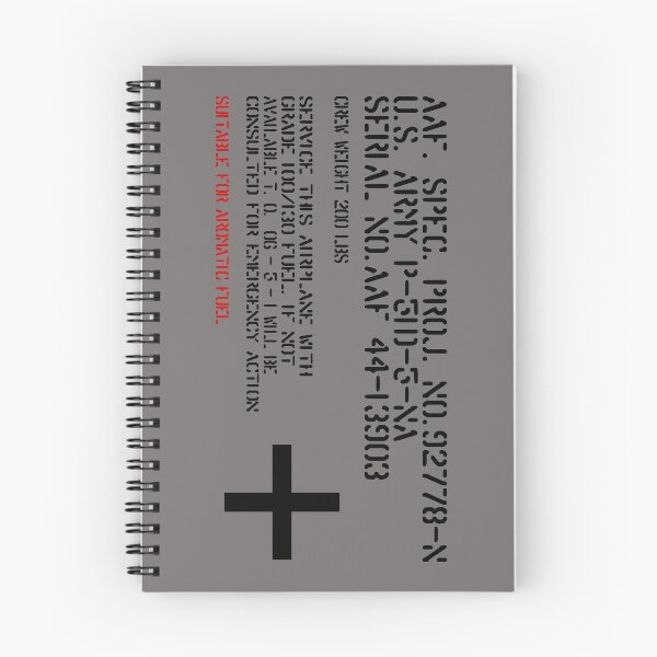 Item preview, P-51D Mustang Data Stencil - Black Lettering - Vertical designed and sold by grnbayhusker.