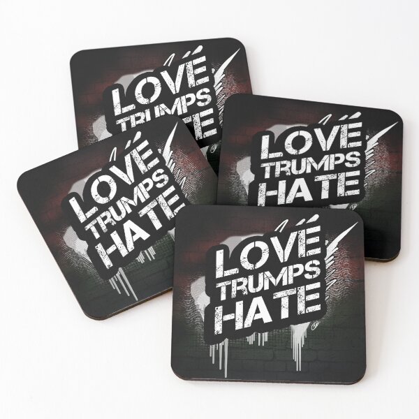 Item preview, Love Trumps Hate designed and sold by HauntedMammoth.