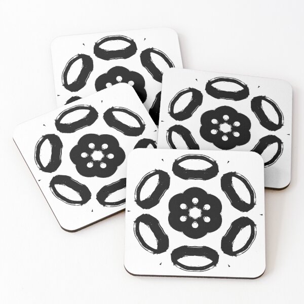 Item preview, Abstract Floral Black and White designed and sold by royrahul.