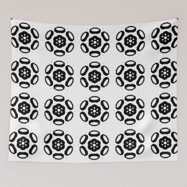 Item preview, Abstract Floral Black and White designed and sold by royrahul.