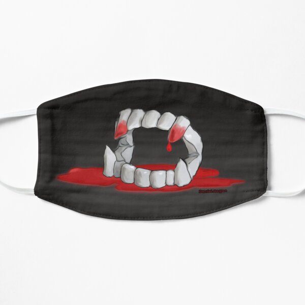Plastic Vampire Teeth Flat Mask
