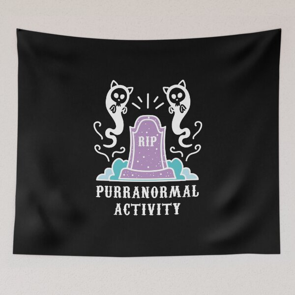 Item preview, Purranormal Activity Ghost Cat Halloween designed and sold by kurokameart.