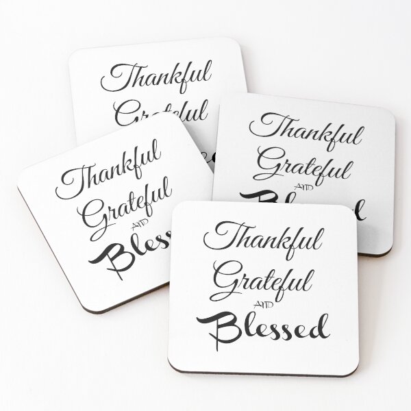 Item preview, Thankful Grateful and Blessed designed and sold by Ogrelink.