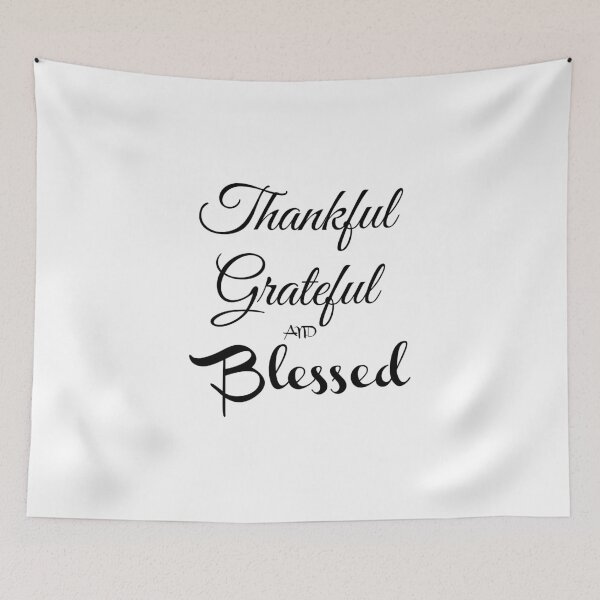 Item preview, Thankful Grateful and Blessed designed and sold by Ogrelink.