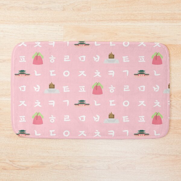 Item preview, Korean Hangul alphabet with traditional pictures pattern designed and sold by gamja-gamja21.