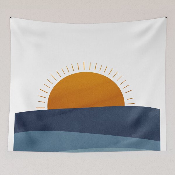 Item preview, Sunrise behind the hills designed and sold by YOBECREATION.