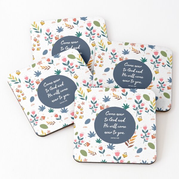 Item preview, Come near to God, James 4:8, Bible Verse designed and sold by StudioCitrine.