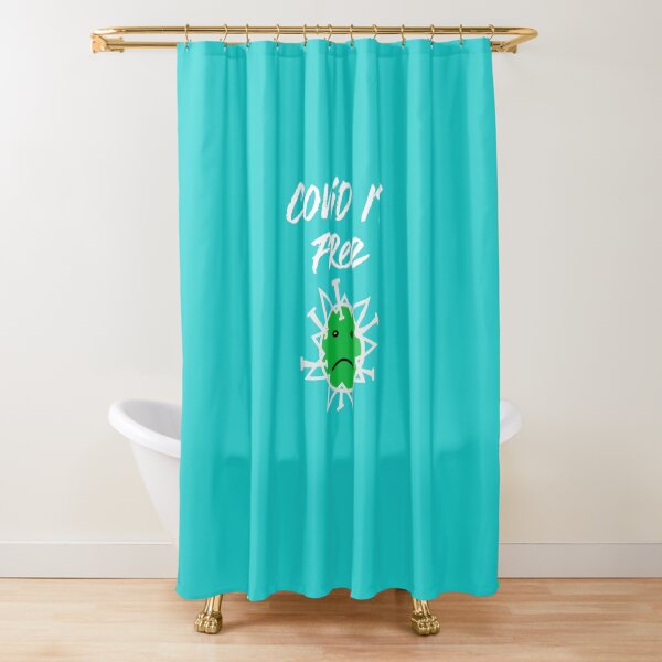 Covid 19 Free Shower Curtain