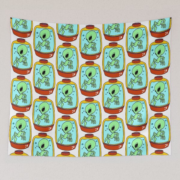 Item preview, Alien In A Jar - Halloween Stickers - Horror Movies / Space / Creepy designed and sold by laptop-sticker.